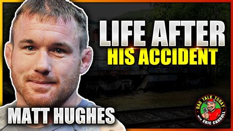 Former UFC welterweight champion Matt Hughes has been airlifted to a medical facility after a truck he was in collided with a moving train, according to a report from ESPN.com.